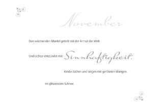 Monate-November-Gedicht